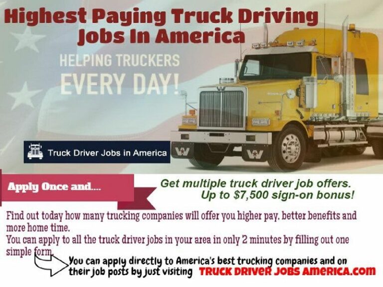 Best Paying Truck Driving Jobs for 2022